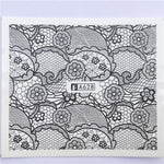 YZWLE 32 Styels Beauty DIY Black Lace Flower Sticker Nail Art Decals for Women Tips Water Transfer Accessory