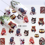 WUF 1 Sheets 2020 DIY Designer Water Transfer Tips Nail Art Pink Rose Flower Sticker Decals Women Beauty Wedding Nails