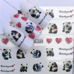 WUF 1 Sheets 2020 DIY Designer Water Transfer Tips Nail Art Pink Rose Flower Sticker Decals Women Beauty Wedding Nails