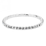 Silver Stretchy 1/2/3/4/5 Rows Bracelet Anklet Ankle chain Diamante RhinestonesFoot JewelryCrystal Bracelet