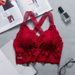 Sexy Women Lace Strap Bras Tube Tops Fashion Cross Beauty Back Tank Tops Underwear