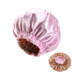 New Extra Large Satin Lined Bonnet Women Big Size Beauty Print Satin Silk Bonnet Sleep Night Cap Head Cover Bonnet Hat Wholesale