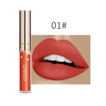 Qibest Waterproof Liquid Lip Gloss Metallic Matte Lipstick For Lips Cosmetic Sexy Batom Mate Lip Tint Makeup Lasting Lipgloss