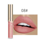 Qibest Waterproof Liquid Lip Gloss Metallic Matte Lipstick For Lips Cosmetic Sexy Batom Mate Lip Tint Makeup Lasting Lipgloss