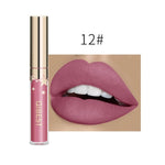 Qibest Waterproof Liquid Lip Gloss Metallic Matte Lipstick For Lips Cosmetic Sexy Batom Mate Lip Tint Makeup Lasting Lipgloss