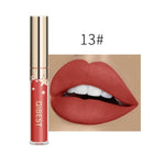 Qibest Waterproof Liquid Lip Gloss Metallic Matte Lipstick For Lips Cosmetic Sexy Batom Mate Lip Tint Makeup Lasting Lipgloss