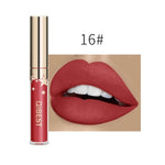 Qibest Waterproof Liquid Lip Gloss Metallic Matte Lipstick For Lips Cosmetic Sexy Batom Mate Lip Tint Makeup Lasting Lipgloss