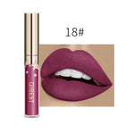 Qibest Waterproof Liquid Lip Gloss Metallic Matte Lipstick For Lips Cosmetic Sexy Batom Mate Lip Tint Makeup Lasting Lipgloss