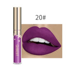 Qibest Waterproof Liquid Lip Gloss Metallic Matte Lipstick For Lips Cosmetic Sexy Batom Mate Lip Tint Makeup Lasting Lipgloss