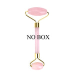 Portable Rose Quartz Facial Massage Crystal Stone Face Lift Jade Massager Roller Set Skin Care Wrinkle Removal Tool for Women