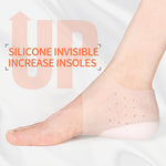 3ANGNI Invisible Height Increase Insoles Women Men Heel Pads Silicone Gel Lift Insole Dress In Socks Cracked Foot Skin Care Tool