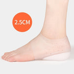 3ANGNI Invisible Height Increase Insoles Women Men Heel Pads Silicone Gel Lift Insole Dress In Socks Cracked Foot Skin Care Tool