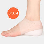 3ANGNI Invisible Height Increase Insoles Women Men Heel Pads Silicone Gel Lift Insole Dress In Socks Cracked Foot Skin Care Tool