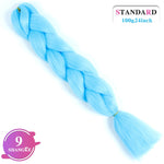 SHANGKE Synthetic Kanekalon Pink Purple Blue Blonde Ombre Color Jumbo Crochet Hair Braid Braiding Hair Extension Women bulk hair