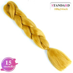 SHANGKE Synthetic Kanekalon Pink Purple Blue Blonde Ombre Color Jumbo Crochet Hair Braid Braiding Hair Extension Women bulk hair