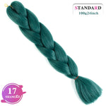 SHANGKE Synthetic Kanekalon Pink Purple Blue Blonde Ombre Color Jumbo Crochet Hair Braid Braiding Hair Extension Women bulk hair