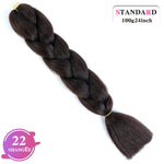 SHANGKE Synthetic Kanekalon Pink Purple Blue Blonde Ombre Color Jumbo Crochet Hair Braid Braiding Hair Extension Women bulk hair