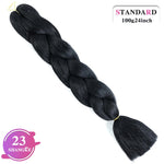 SHANGKE Synthetic Kanekalon Pink Purple Blue Blonde Ombre Color Jumbo Crochet Hair Braid Braiding Hair Extension Women bulk hair