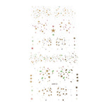 2019 New Gold Face Temporary Tattoo Waterproof Blocked Freckles Makeup Stickers Eye Decal Wholesale